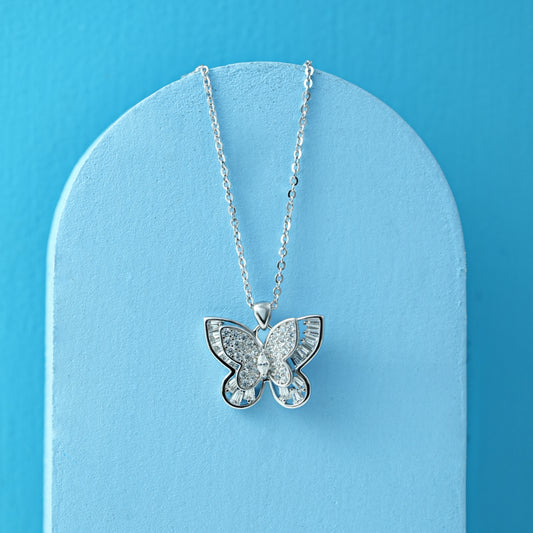 Aurelia Wings Silver Pendant