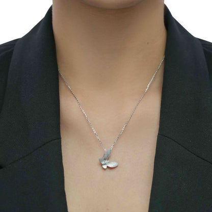 Silver Wings of Grace Pendant