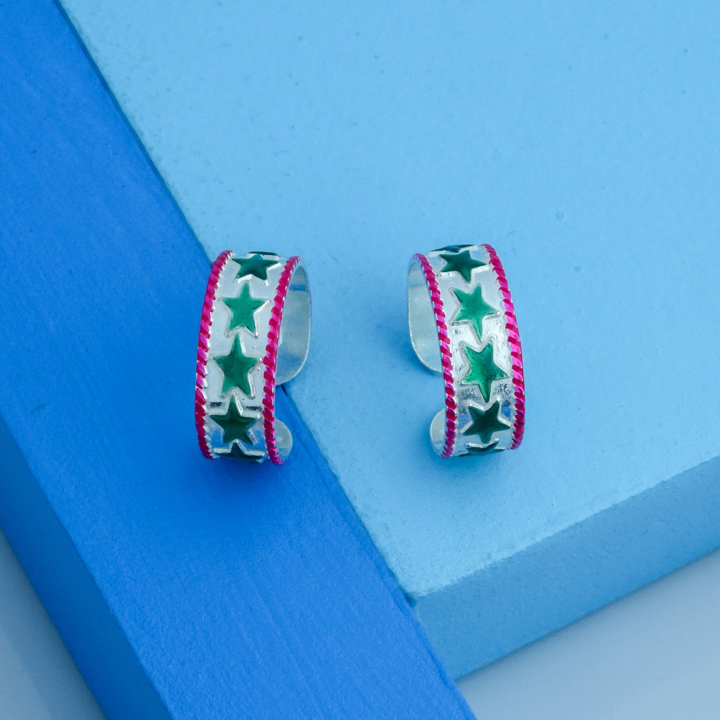 Pink Nova Toe Rings
