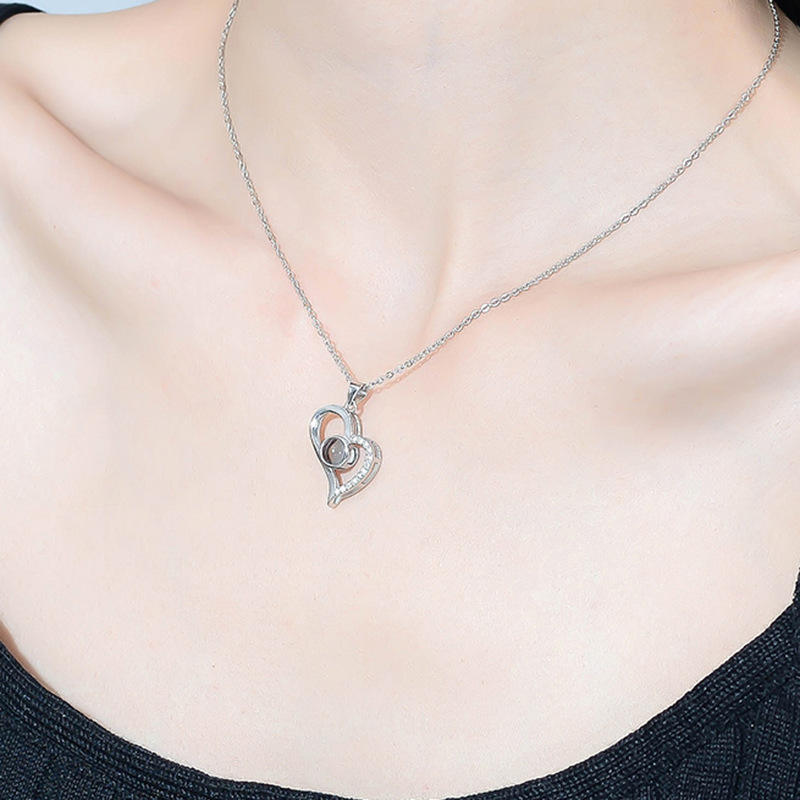 “I Love You” 100 Languages Projection Necklace Yiwu Jinyuan Jewelry Factory