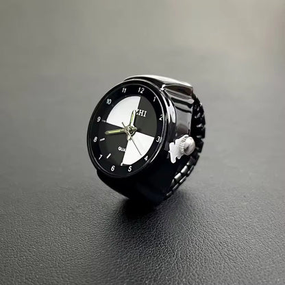 Midnight Contrast Ring Watch Silvish