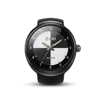 Midnight Contrast Ring Watch Silvish