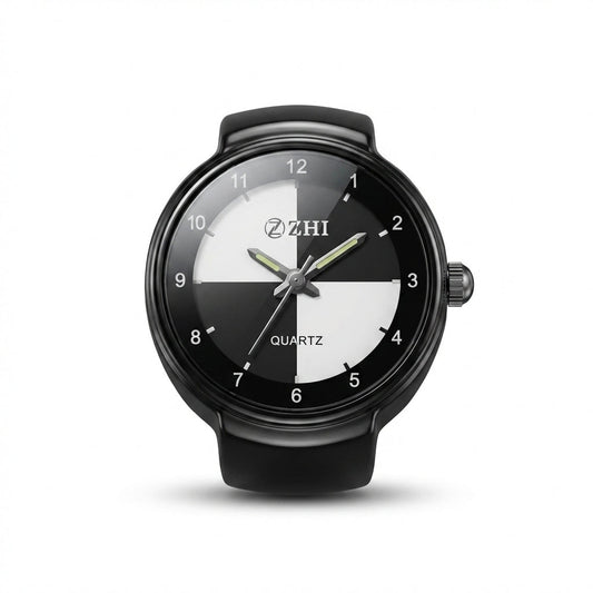 Midnight Contrast Ring Watch Silvish