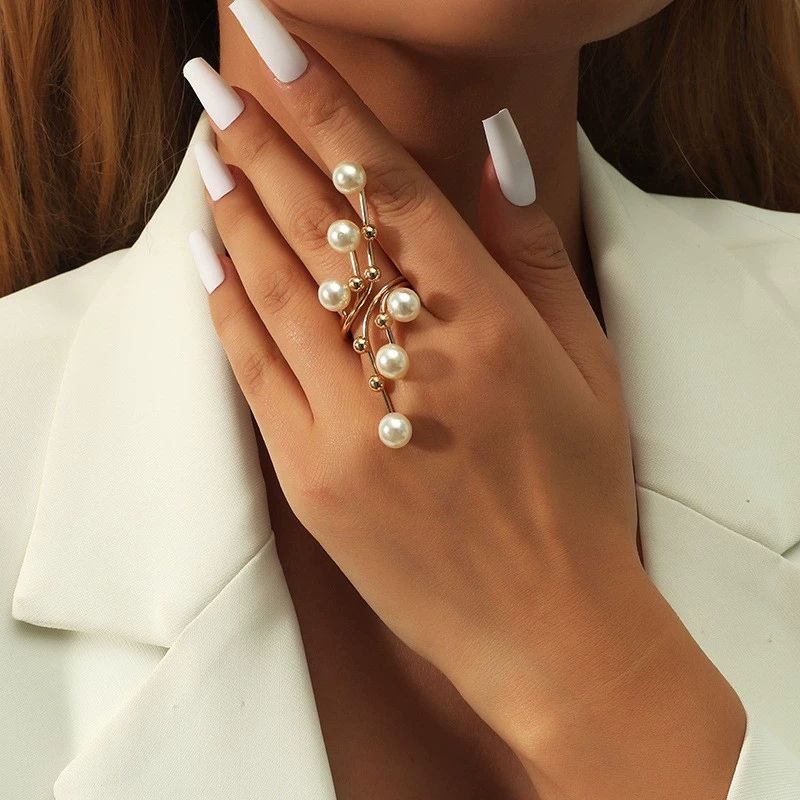 Pearl Bloom Cluster Statement Ring