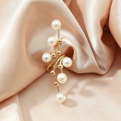 Pearl Bloom Cluster Statement Ring
