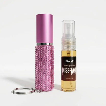 Mini Rhinestone Perfume Bottle Keychain With Free Perfume Refill Yiwu Welwish Jewelry Co., Ltd