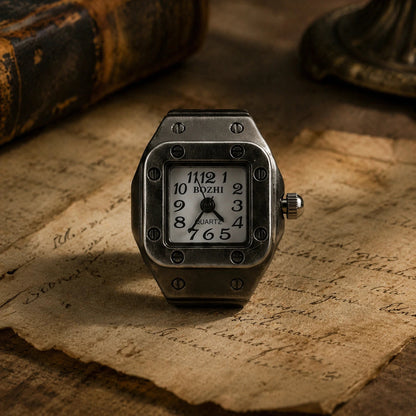 Phantom Dial Ring Watch Silvish