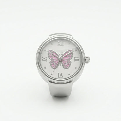Pink Aura Ring Watch Silvish