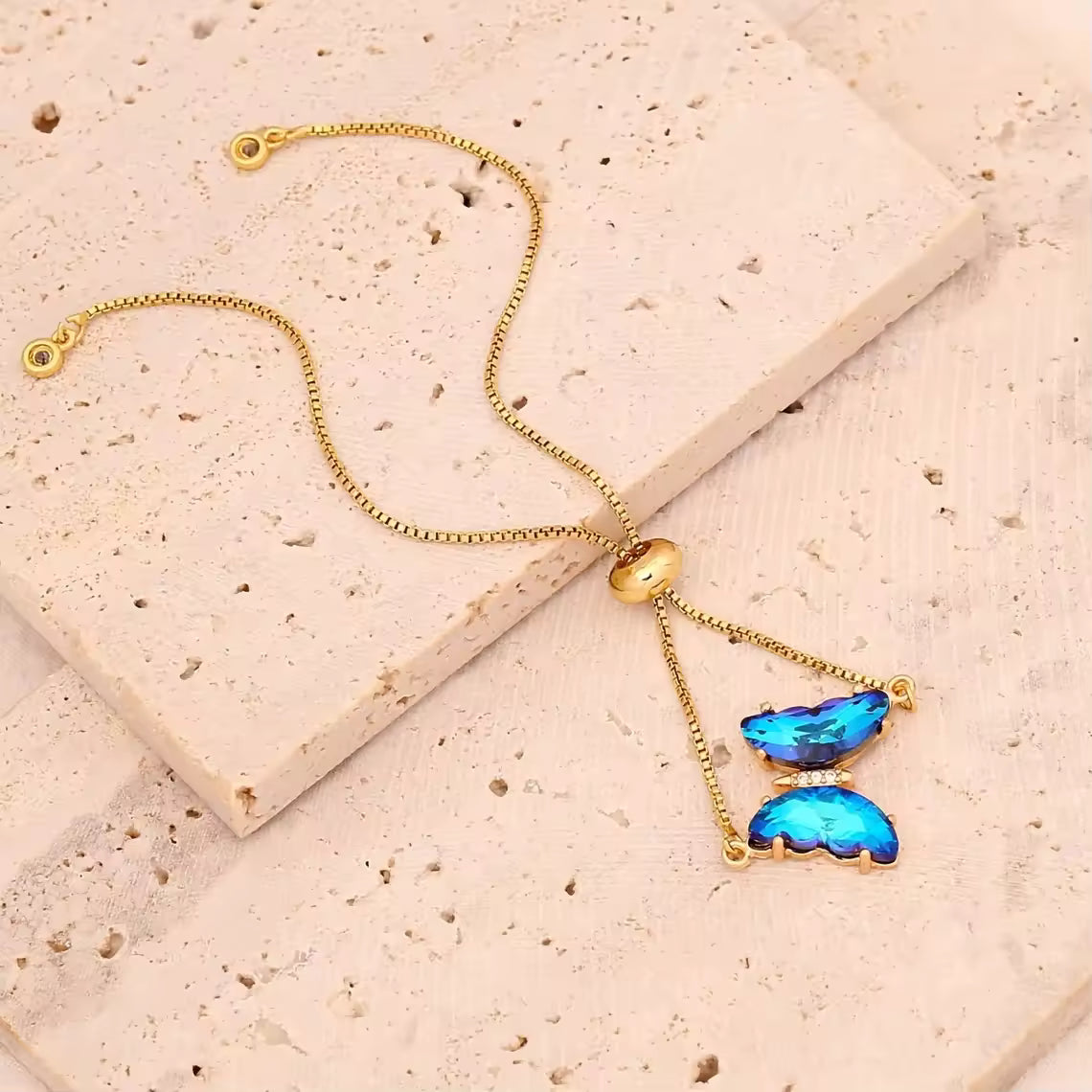 Iridescent Glass Butterfly Bracelet Yiwu Deshang Jewelry Co., Ltd.
