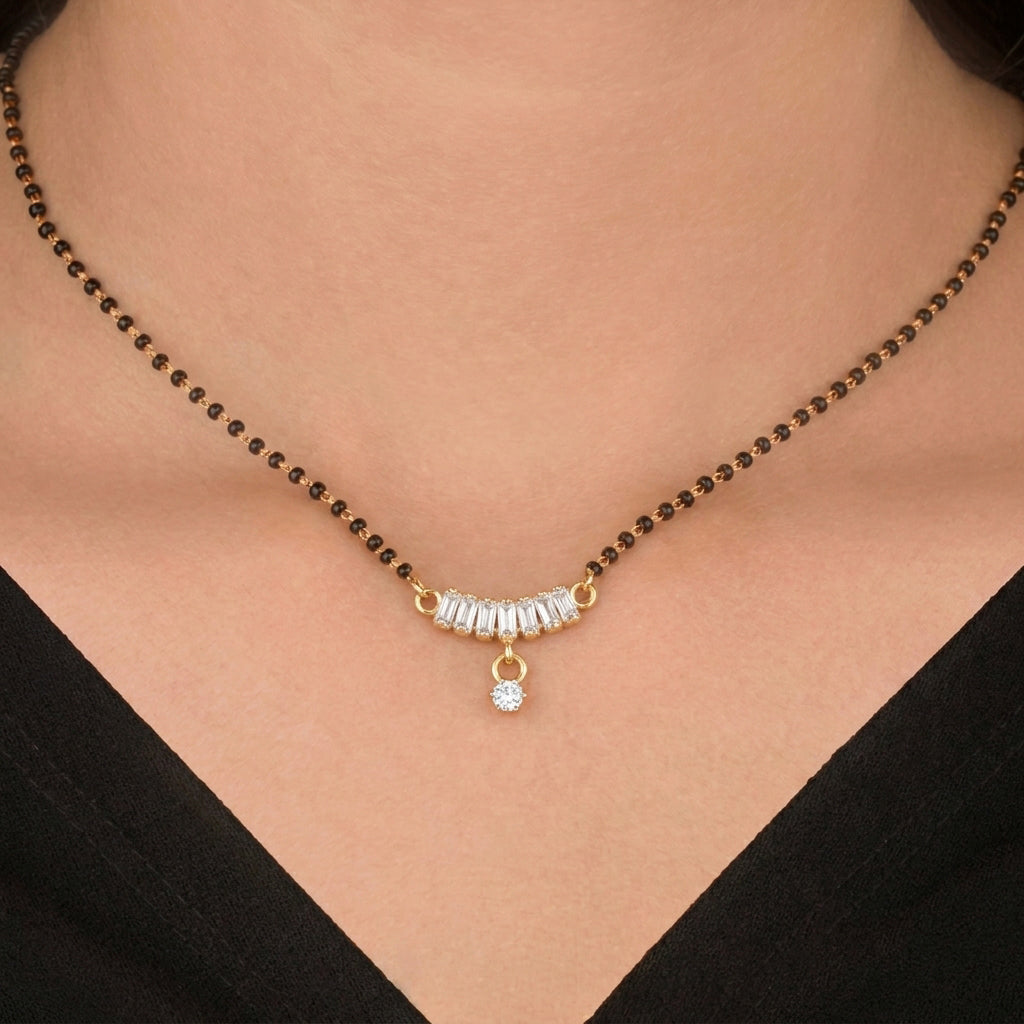 Meera Mangalsutra sunhari jewels