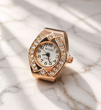 Rose Luxe Ring Watch Silvish