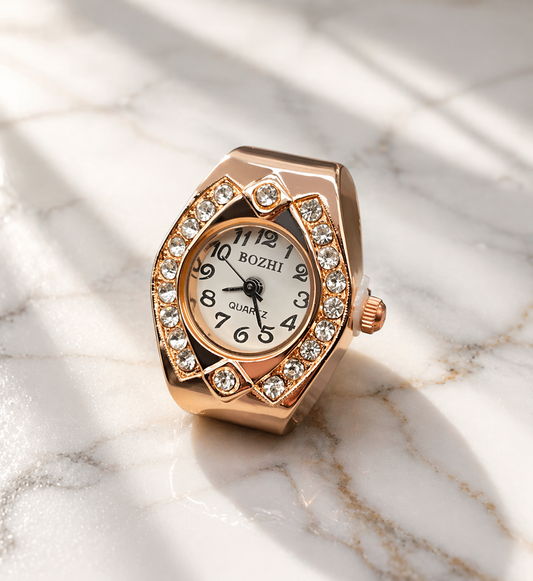 Rose Luxe Ring Watch Silvish
