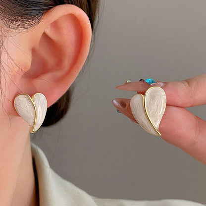 Vintage Drop Glaze Love Earrings Yiwu Zhuchai E-Commerce Firm