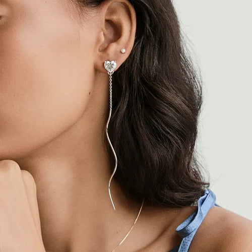 The Silver Bloom Petal Drops (925 Sterling Silver)