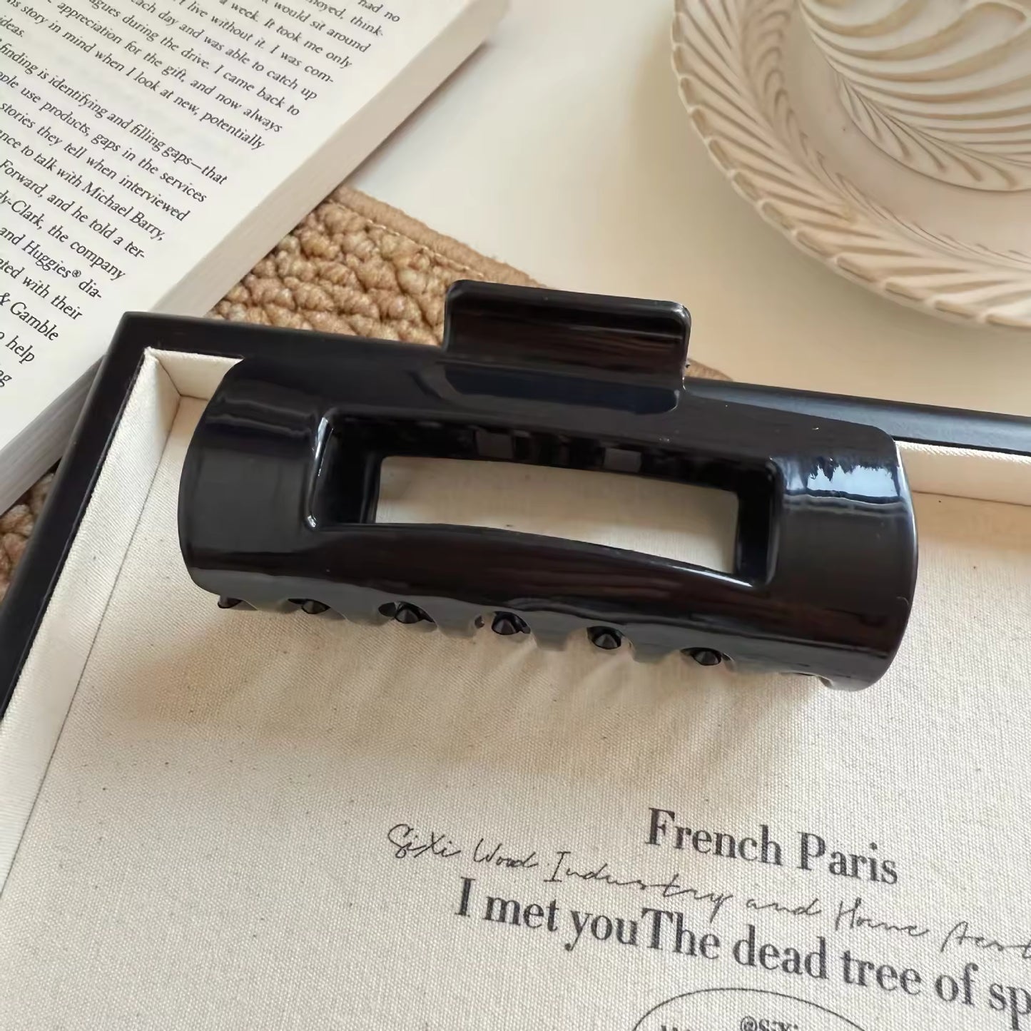 Unbreakable Large Curved Square Claw Clip [set of 5 clips]