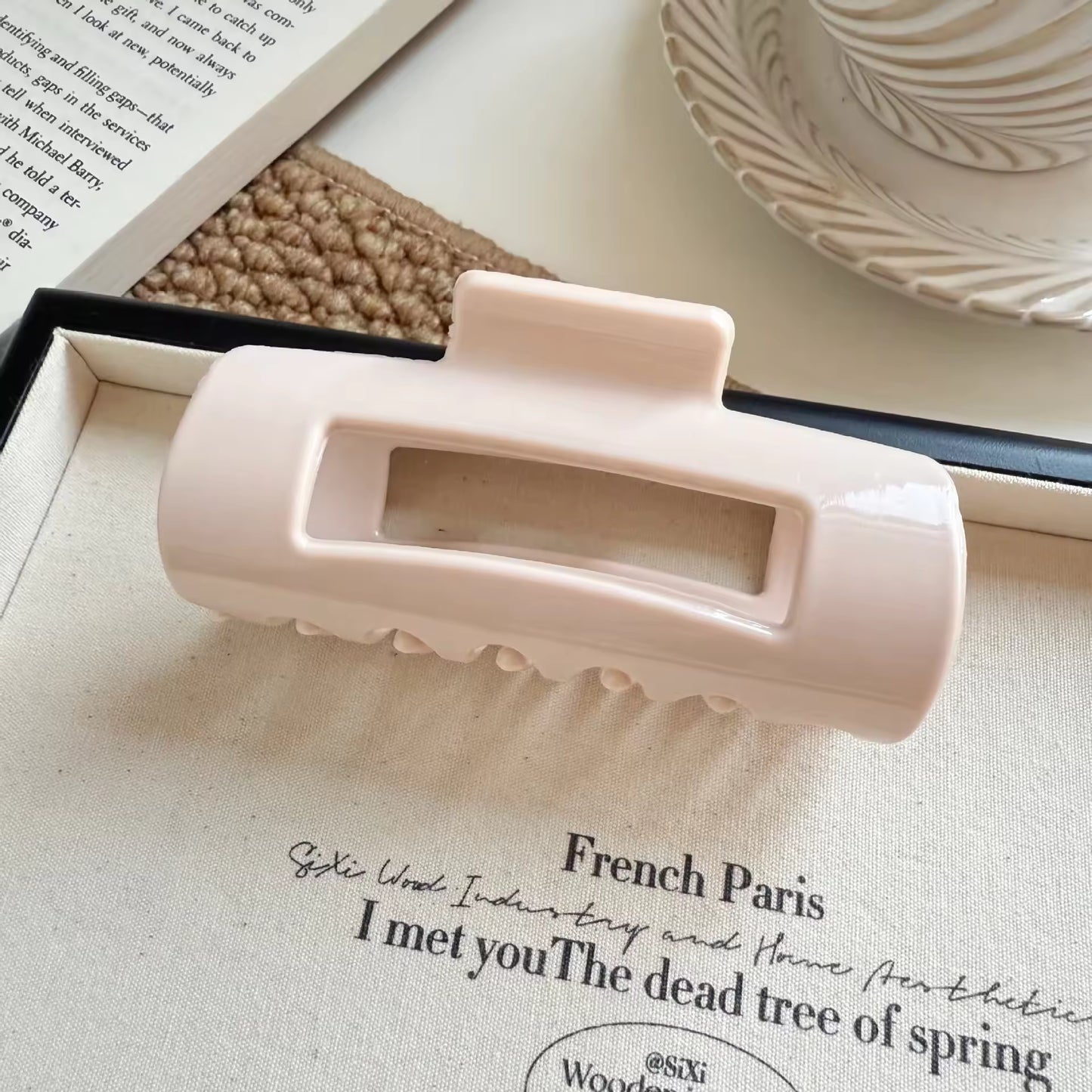 Unbreakable Large Curved Square Claw Clip [set of 5 clips]