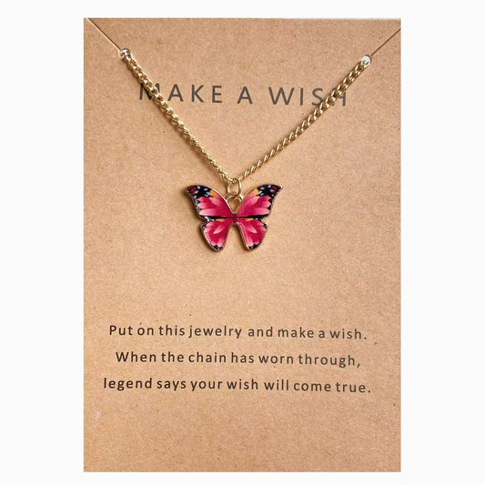 Make A Wish Butterfly Butterfly Necklace