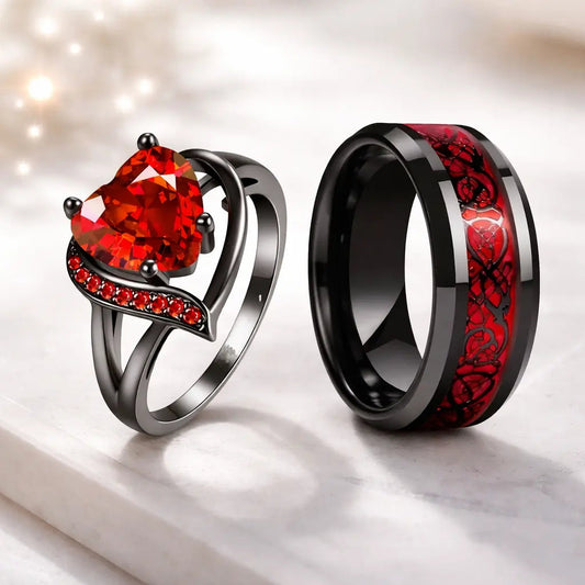 You Are My Love Couple Ring Set Hunan Haoyi