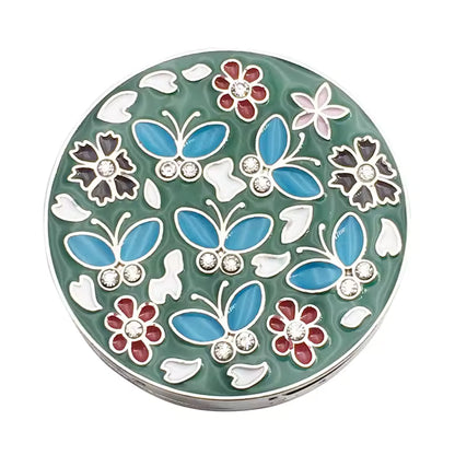 Green Flower Portable Purse Hook