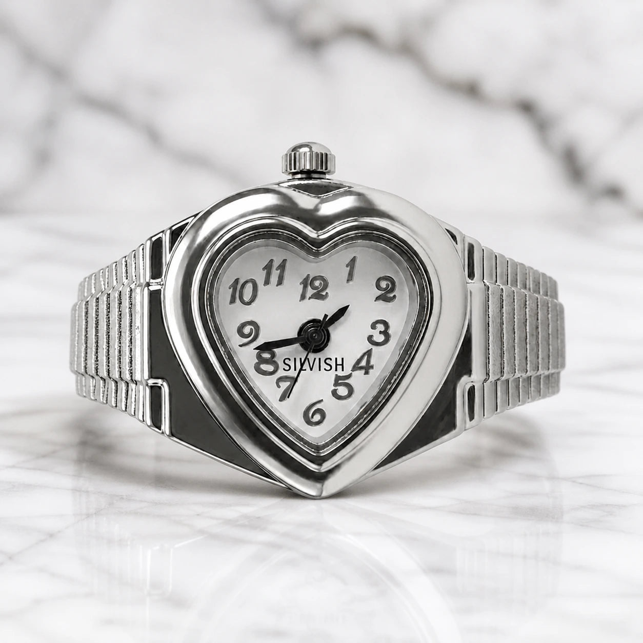 Lovestruck Silver Ring Watch Silvish