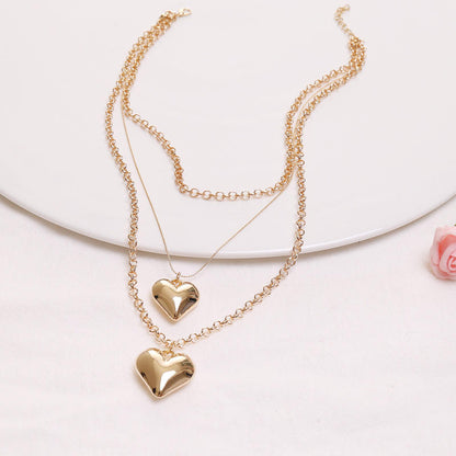 Heart Gold Necklace Yiwu Jinyuan Jewelry Factory