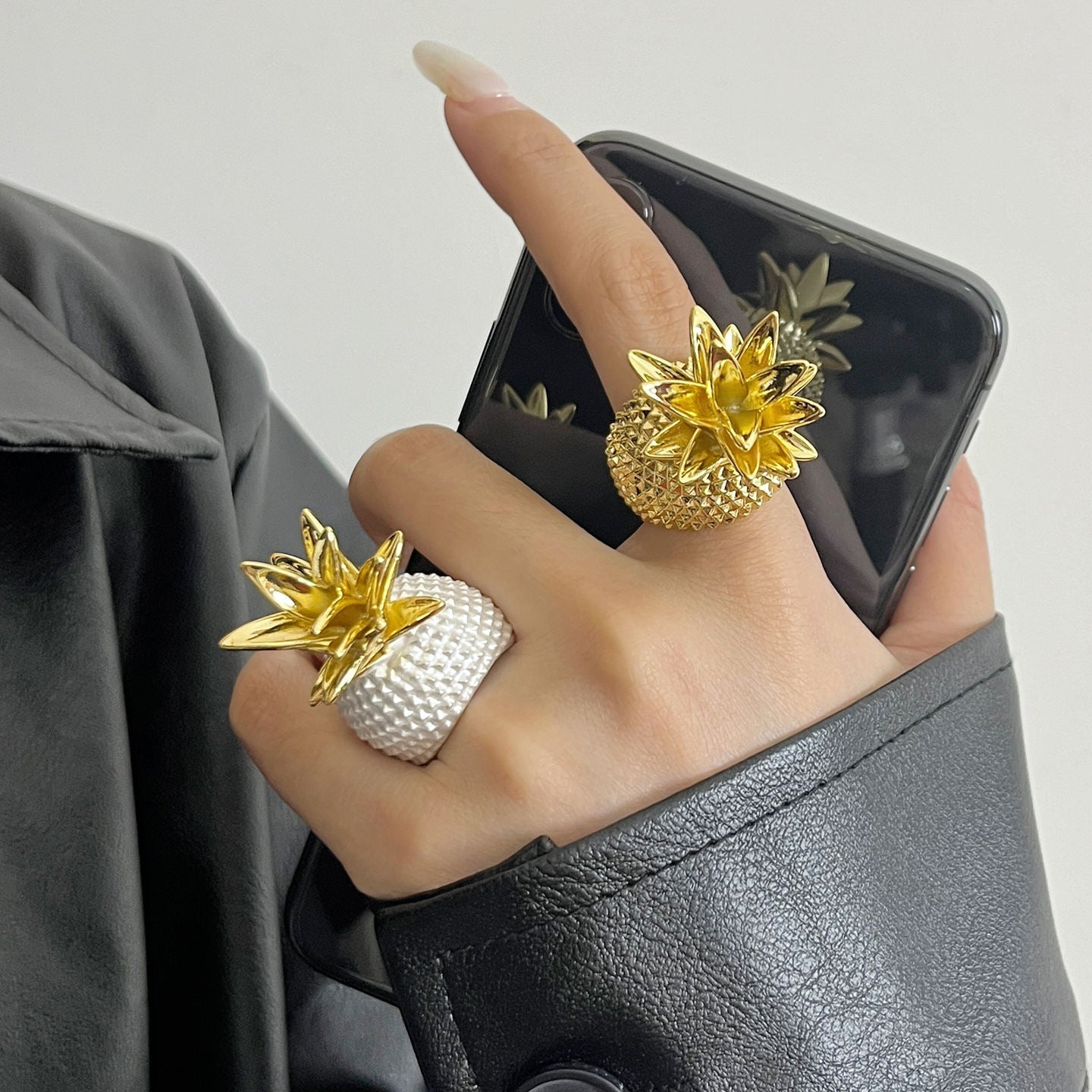 Pineapple Statement Ring Hunan Haoyi