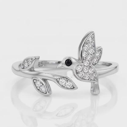 925 Sterling Silver Lucky Birdie Ring