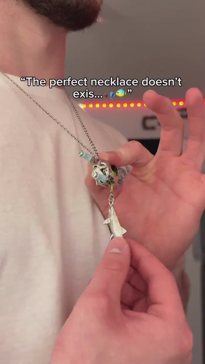 Fish Reel Hook Necklace