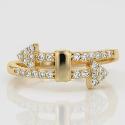 925 Sterling Silver The Gold Link Ring