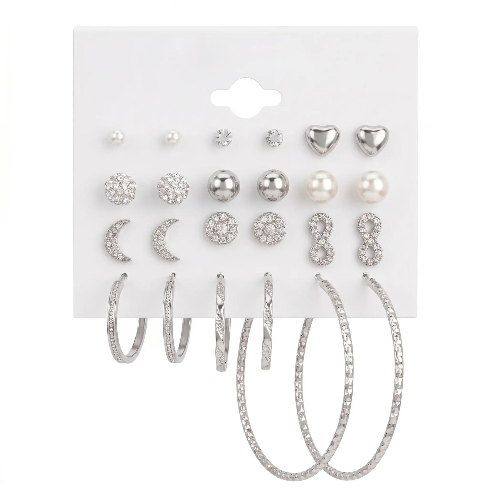 Hoop & Stud Earrings Combo Set Yiwu Zhuchai E-Commerce Firm (Individual Business)