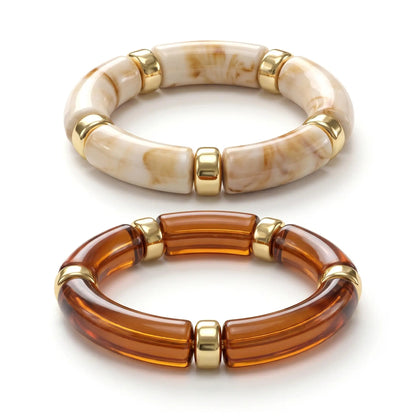 Multicolor Chunky Resin Bangles Set Hunan Haoyi Gift Co., Ltd.