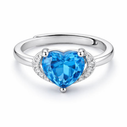 Silver Symphony Heart Ring Silvish