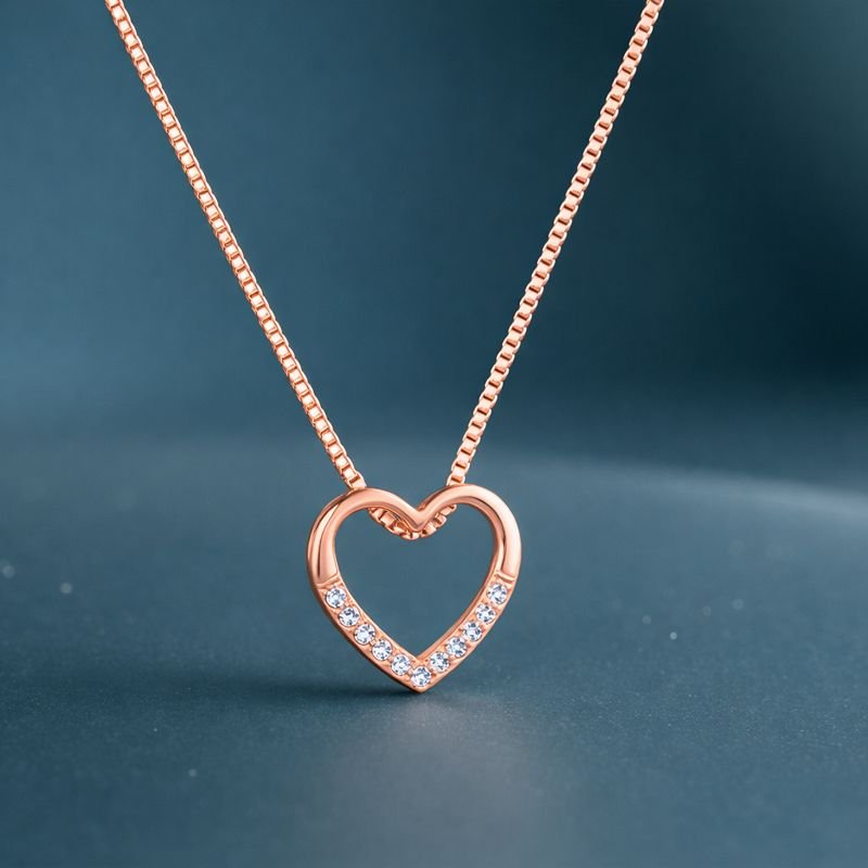 Rose Gold Charming Heart Pendant