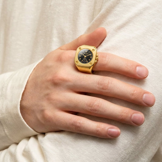 Golden Hour Ring Watch Silvish